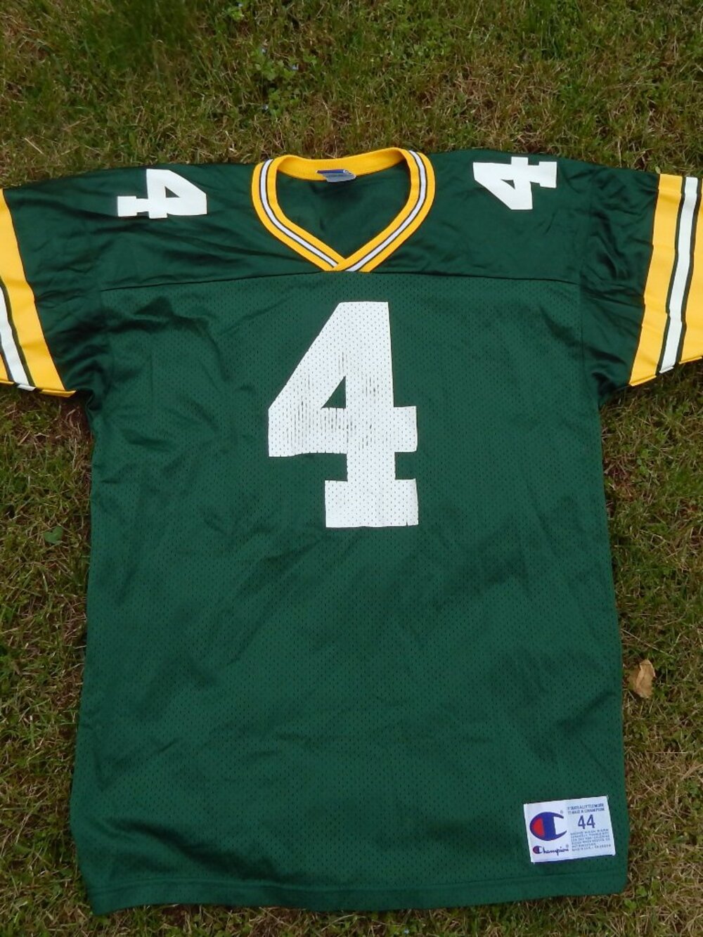 Vintage Champion Green Bay Packers Brett Favre Jersey Mens 44 NFL 1990s